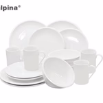 ALPINA 16 részes tálaló szett, fehér kerámia  thumbnail 1