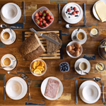 ALPINA 16 részes reggeliző szett, fehér kerámia  thumbnail 2