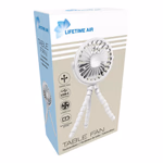 LIFETIME AIR Ventilátor asztali 3 sebességes USB 500mAh, 10x4.5x23cm 96g