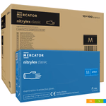Mercator Nitrylex Classic Blue nitril kesztyű, púdermentes. 100 db, L méret thumbnail 4