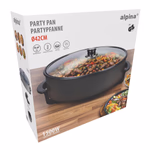 ALPINA Party pan üveg fedővel 46x41x14cm