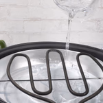 ALPINA Elektromos asztali BBQ 1250W, vizes füstcsillapítással, fekete és fehér színben thumbnail 5