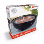 ALPINA Elektromos asztali BBQ 1250W, vizes füstcsillapítással, fekete és fehér színben thumbnail 1