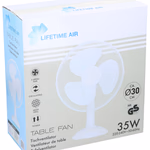 LIFETIME AIR Ventilátor asztali, 3 sebesség, oszcilláló 230V 30cm 35W 34x23,5x49cm 1,8kg thumbnail 4