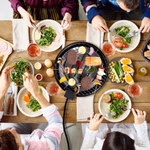 ALPINA Elektromos asztali BBQ 1250W, vizes füstcsillapítással, fekete és fehér színben thumbnail 8