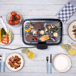 ALPINA 2in1 Elektromos BBQ Grillsütő vizes füstcsillapítással, 2000W thumbnail 5