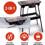 ALPINA 2in1 Elektromos BBQ Grillsütő vizes füstcsillapítással, 2000W thumbnail 3
