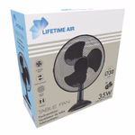 LIFETIME AIR Ventilátor asztali, 3 sebesség, oszcilláló 230V 30cm 35W 34x23,5x49cm 1,8kg thumbnail 2