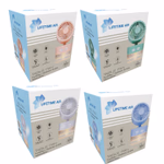 LIFETIME AIR Ventilátor asztali USB C, spray funkcióval, 3 sebesség, 11x11x21cm 333g 350ml thumbnail 1