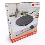 ALPINA főzőlap elektromos 1-zónás 1000W 25.5x7.5x22CM thumbnail 1