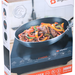 ALPINA Indukciós főzőlap 1 zónás 2000W 27x37x6cm thumbnail 2