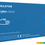 Mercator Nitrylex Classic Blue nitril kesztyű, púdermentes. 100 db, S méret thumbnail 2