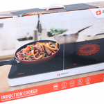 ALPINA Indukciós főzőlap 2 zónás 3500W 31x56x6cm thumbnail 3