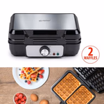 ALPINA gofrisütő 1000W 23,7x25,6x9,6cm thumbnail 3