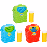 BUBBLEZ Buborékfújó gép elemes + 118ml folyadék 18x8x18cm, 3 féle