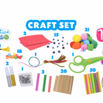 CREATIVE KIDS Kreatív szett 149 részes, zárható dobozban