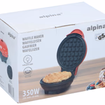 ALPINA Mini goffrisütő tapadásmentes 230V 17x13,5x8cm 