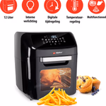 ALPINA AirFryer forrólevegős sütő 12L, 1800W, betekintő ablak thumbnail 4