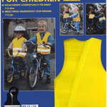 Láthatósági mellény, gyerek méret, sárga. CE EN1150, EN340 thumbnail 3