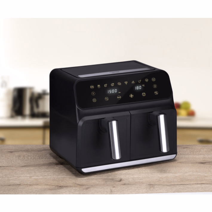 ALPINA AirFryer forrólevegős sütő duplatálcás, 2x4L, 1700W - Image 1 of 7