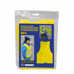 Láthatósági mellény, gyerek méret, sárga. CE EN1150, EN340 thumbnail 1