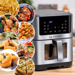 ALPINA AirFryer forrólevegős sütő XL digitális kijelzővel, betekintő ablakkal, 8L 1800W  thumbnail 1