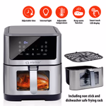 ALPINA AirFryer forrólevegős sütő XL digitális kijelzővel, betekintő ablakkal, 8L 1800W  thumbnail 4