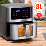 ALPINA AirFryer forrólevegős sütő XL digitális kijelzővel, betekintő ablakkal, 8L 1800W  thumbnail 3