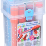 CREATIVE KIDS Zsírkréta pecséttel 12db,Ø1,8x11,3cm - 15g. Műanyag dobozban thumbnail 1