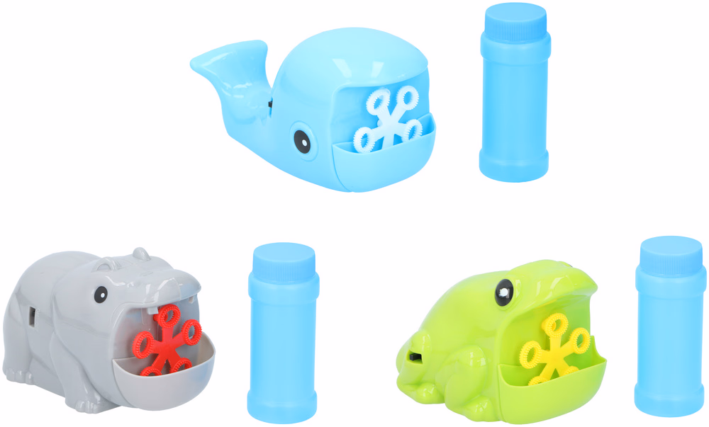 BUBBLEZ Buborékfújó gép állatos + 50ml folyadék 3 féle - Image 1 of 4