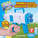 BUBBLEZ Buborékfújó fegyver 24 lyuk, világít, 50ml folyadék, elemet nem tart. (4xAA) thumbnail 2