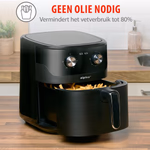 ALPINA AirFryer forrólevegős sütő 6L, 1600W, analóg thumbnail 8