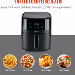 ALPINA AirFryer forrólevegős sütő 6L, 1600W, digitális thumbnail 4