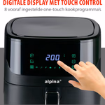 ALPINA AirFryer forrólevegős sütő 6L, 1600W, digitális thumbnail 3