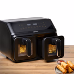 ALPINA Air fryer 2x4L 1200W 38.3x36.6x28.9cm 6.6kg 230V thumbnail 3