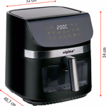 ALPINA AirFryer forrólevegős sütő 9L, 1800W, betekintő ablak thumbnail 4