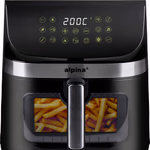 ALPINA AirFryer forrólevegős sütő 9L, 1800W, betekintő ablak
