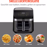 ALPINA AirFryer forrólevegős sütő 9L, 1800W, betekintő ablak thumbnail 8