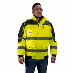 DUNLOP Munkavédelmi kabát Méret: L Polybag Lb 100%PES Sárga CE thumbnail 4