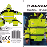DUNLOP Munkavédelmi kabát Méret: XL Polybag Lb 100%PES Sárga CE thumbnail 1