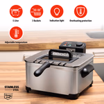 ALPINA Olajsütő 5L 2000W 3 kosárral, max 190°C thumbnail 10