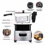 ALPINA Olajsütő 5L 2000W 3 kosárral, max 190°C thumbnail 9