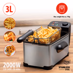 ALPINA Olajsütő 3L 2000W, max 190°C, 323 x 205 x 189mm thumbnail 17