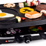 ALPINA Raclette grill 1200W, 8 személyes thumbnail 1