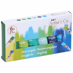 ARTIST&CO akril festék 6db, 21ml, 3 féle thumbnail 2