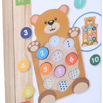 MARIONETTE WOODEN TOYS Fa tanuló játék számok halacskás 28x20cm thumbnail 1