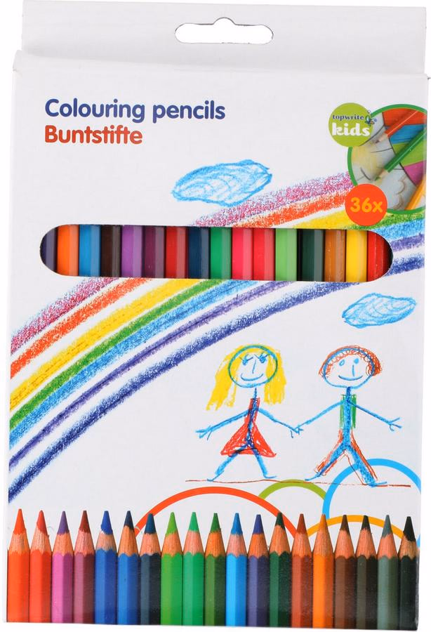 TOPWRITE 36 darabos színes ceruza készlet fából - Image 1 of 3