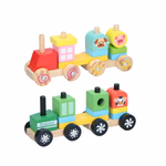 MARIONETTE WOODEN TOYS Fa építőjáték vonat 10 részes 2 féle thumbnail 2