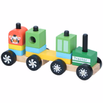 MARIONETTE WOODEN TOYS Fa építőjáték vonat 10 részes 2 féle thumbnail 3