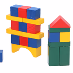 MARIONETTE WOODEN TOYS Fa építőkocka szett 50 db thumbnail 1